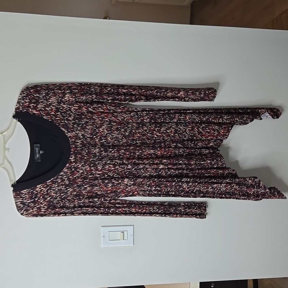 Karen Kane womens scoopneck hankerchief top sz med